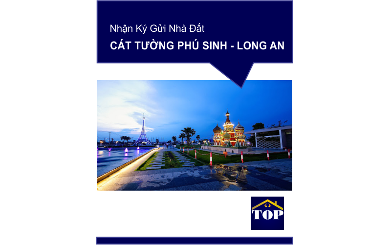 Nhận ký gửi NHÀ ĐẤT Cát Tường Phú Sinh - Đức Hòa - Long An
