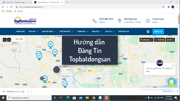 Hướng dẫn đăng tin Topbatdongsan